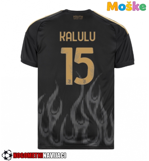 Moške Nogometnih dresov Juventus Pierre Kalulu #15 Tretji 2026-27 Kratki rokavi Moške Nogometnih dresov Juventus Pierre Kalulu #15 Tretji 2026-27 Kratki rokavi